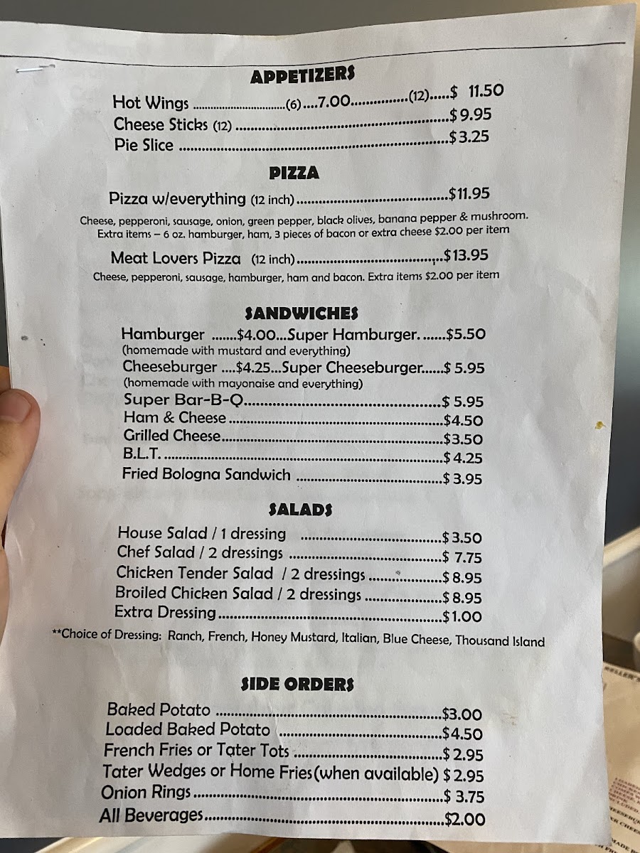 Keller's Restaurant Menu - Image 3